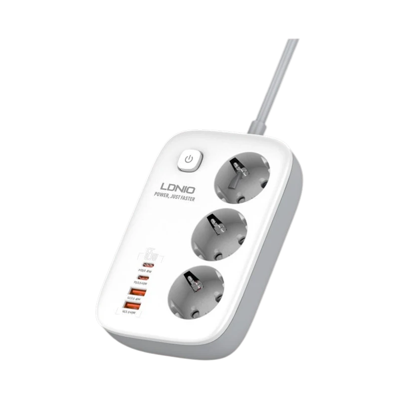 LDNIO SE3436 3 AC Outlets 4 USB Power Strip (1) LDNIO SE3436 3 AC Outlets 4 USB Power Strip