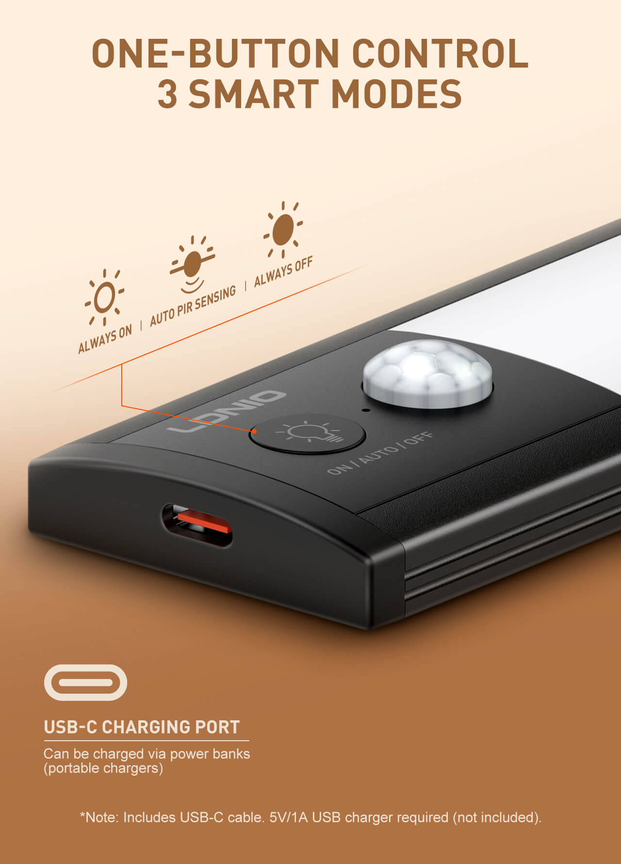 LDNIO Y5 Smart Motion Activated Cabinet Light 3
