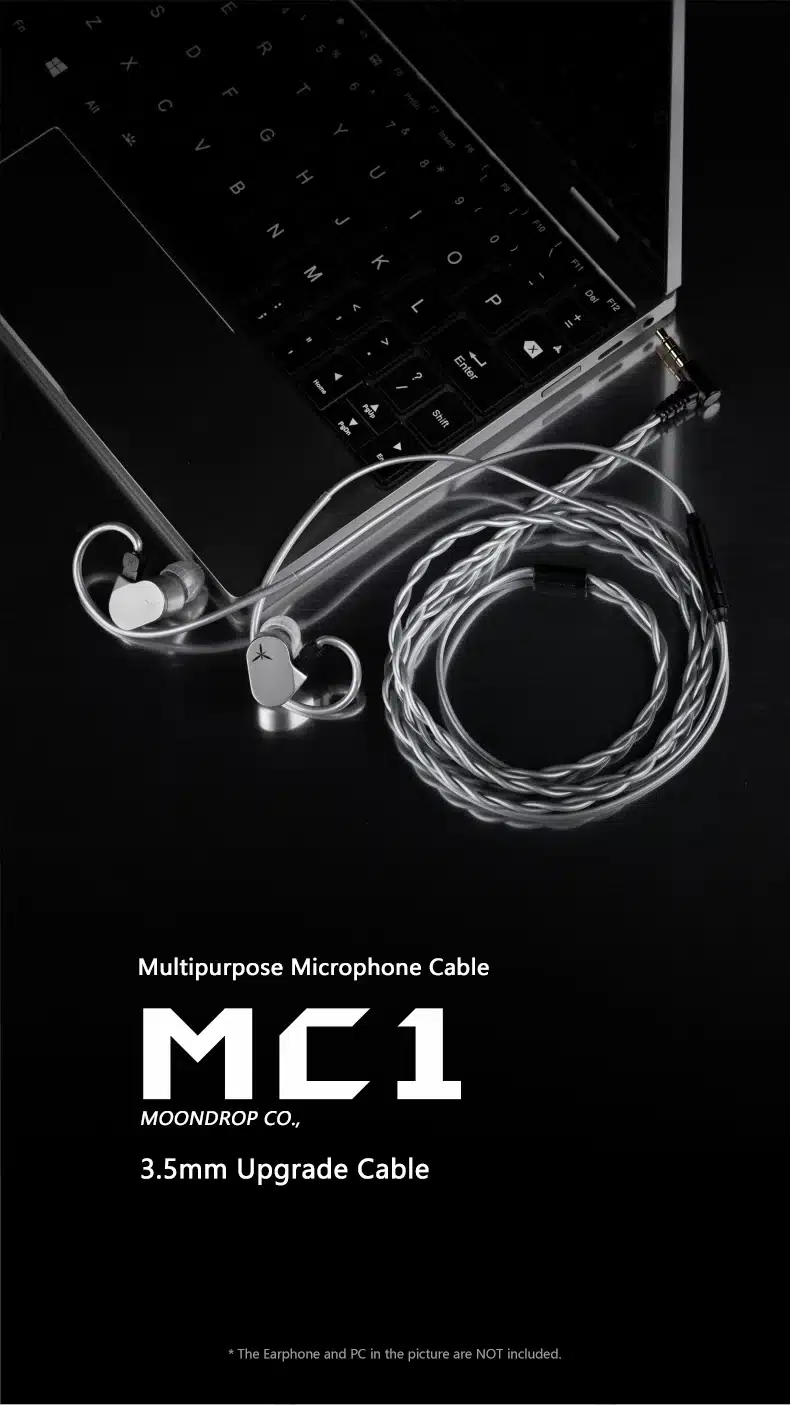 MOONDROP MC1 Multipurpose Microphone Cable 3 5