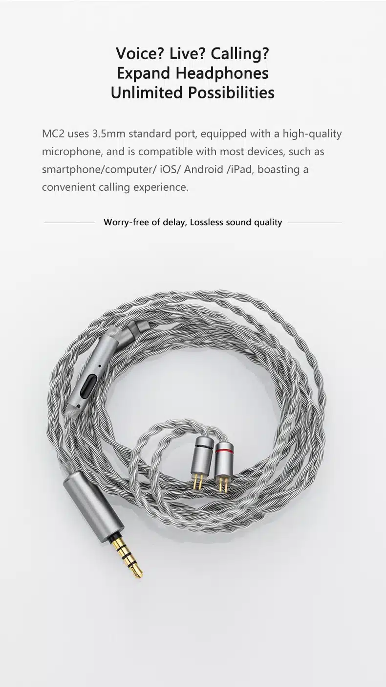 MOONDROP MC2 Multipurpose Microphone Upgrade Cable 3 2