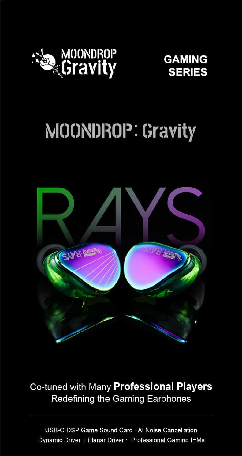 MOONDROP RAYS Gaming In Ear Monitor Earphone 5