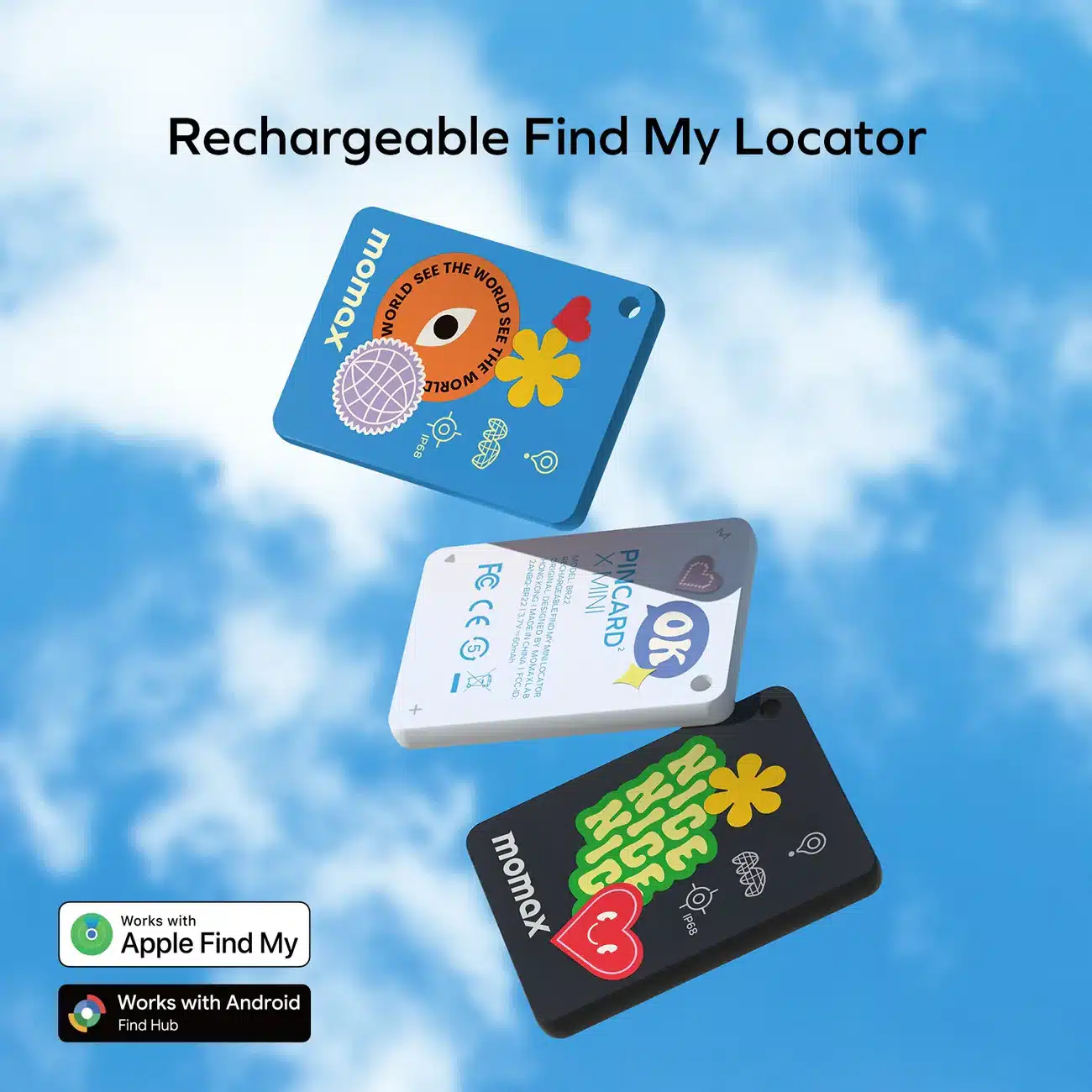 Momax PinCard² X Mini BR22 Rechargeable Find My Locator 5