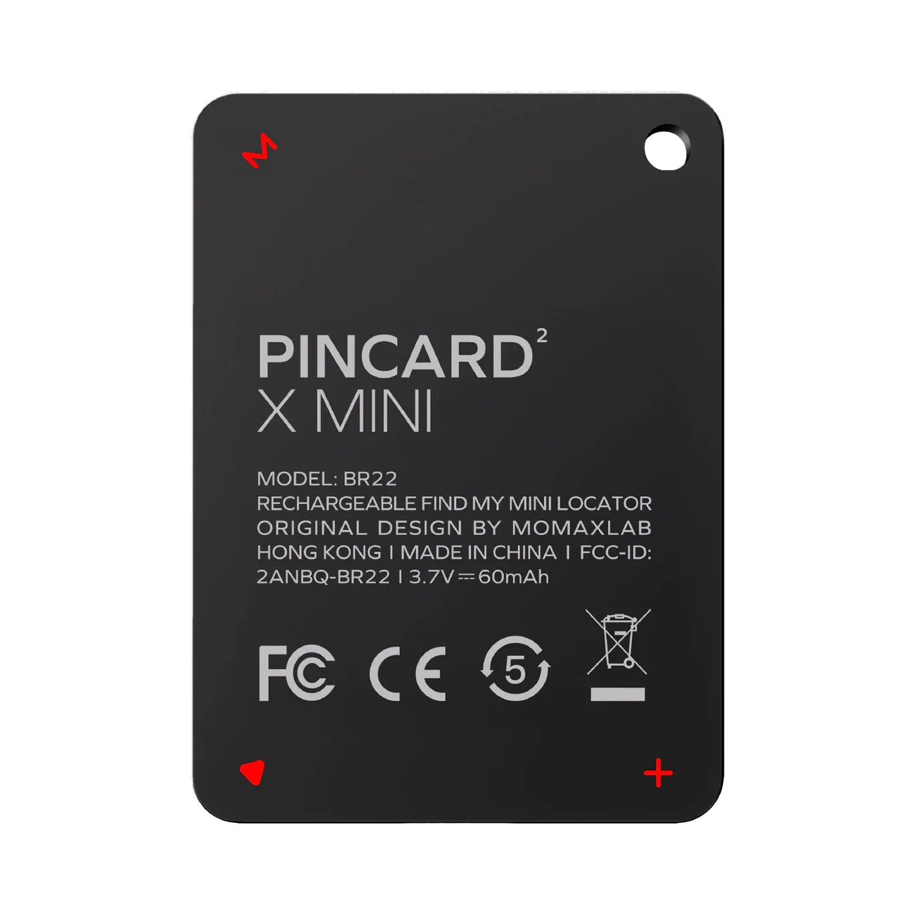 Momax PinCard² X Mini BR22 Rechargeable Find My Locator (8) Momax PinCard² X Mini BR22 Rechargeable Find My Locator