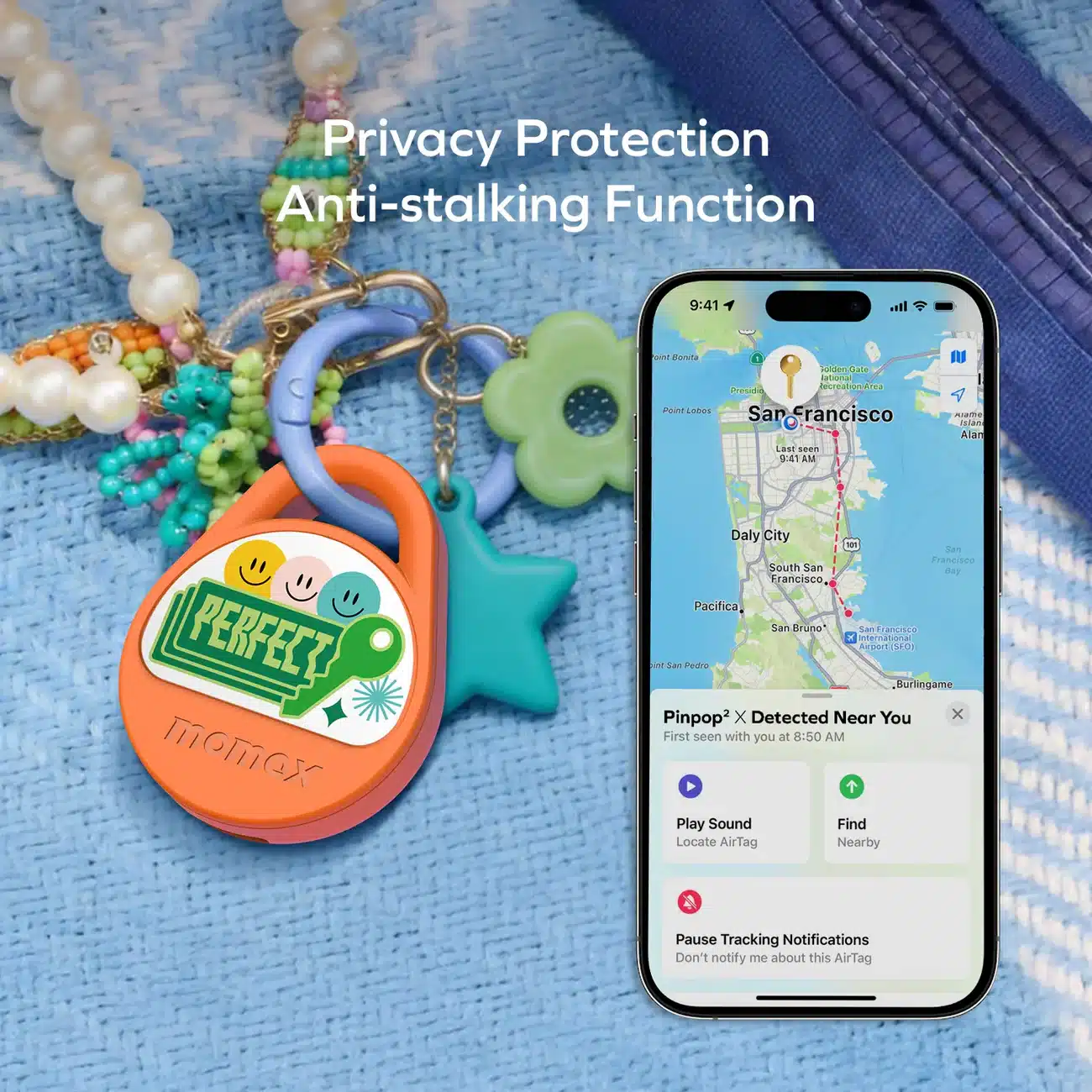 Momax Pinpop² X BR20 Rechargeable Find My Locator 2