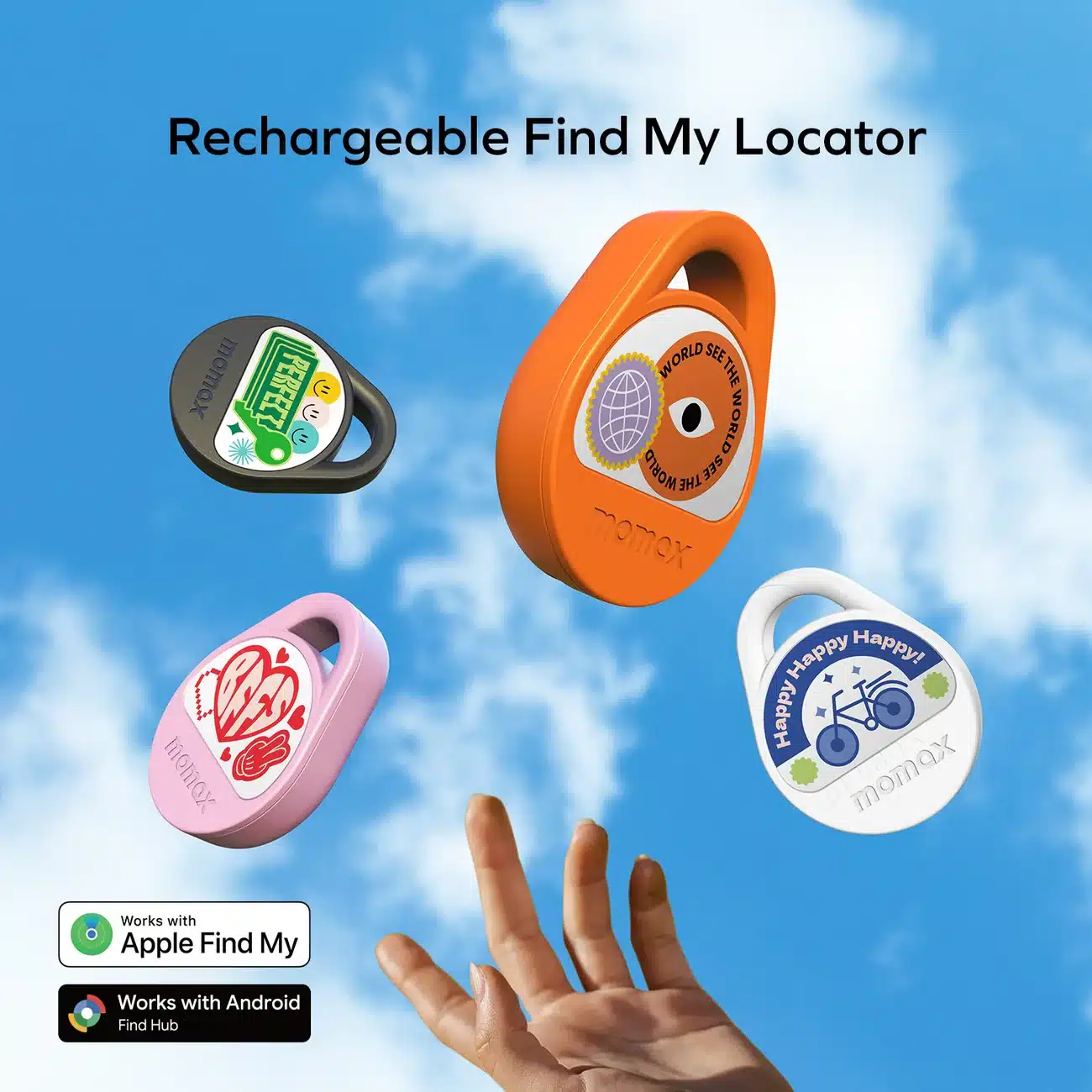 Momax Pinpop² X BR20 Rechargeable Find My Locator 4