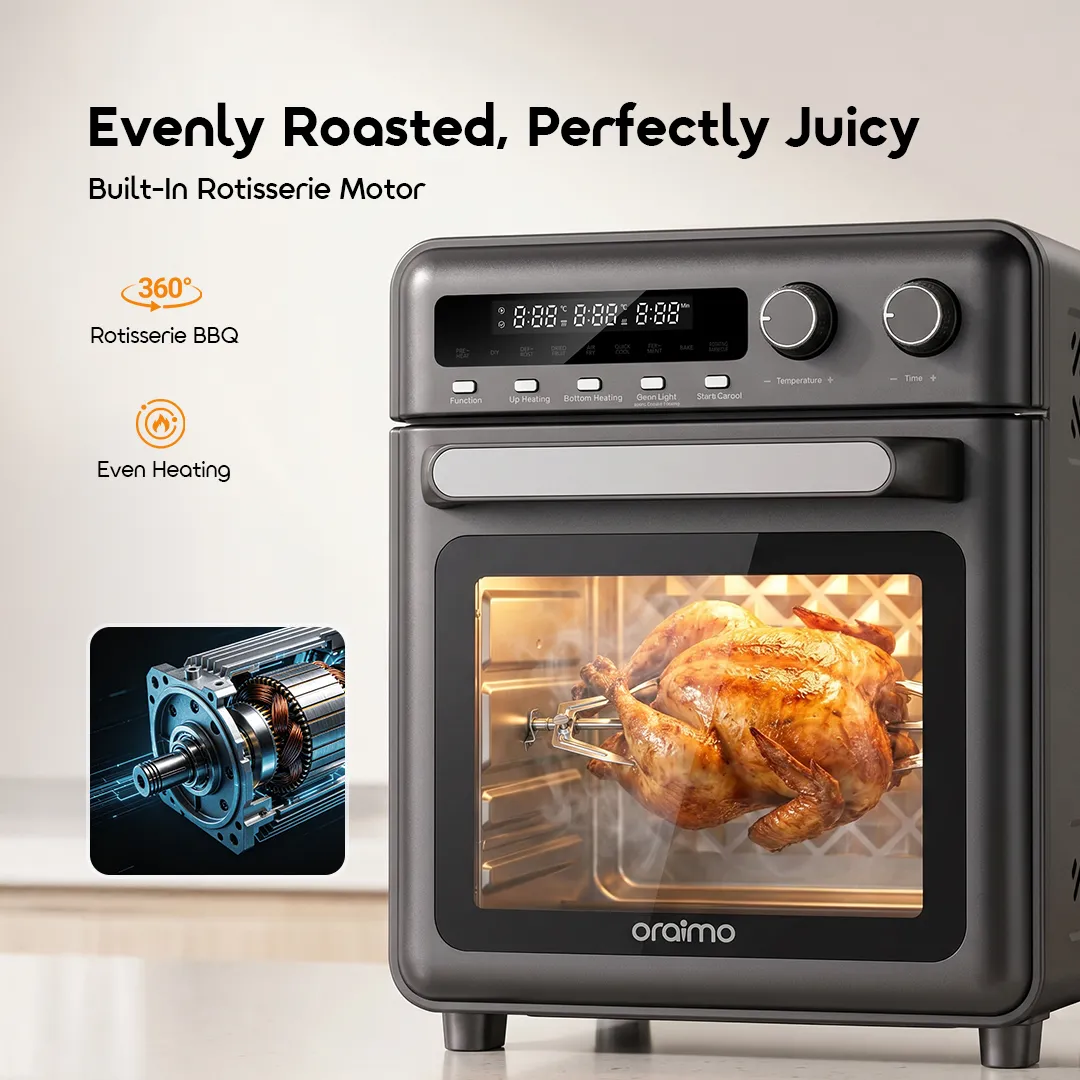 Oraimo BakeAir Pro 8 in 1 20L 230°C Large Capacity Air Oven 3