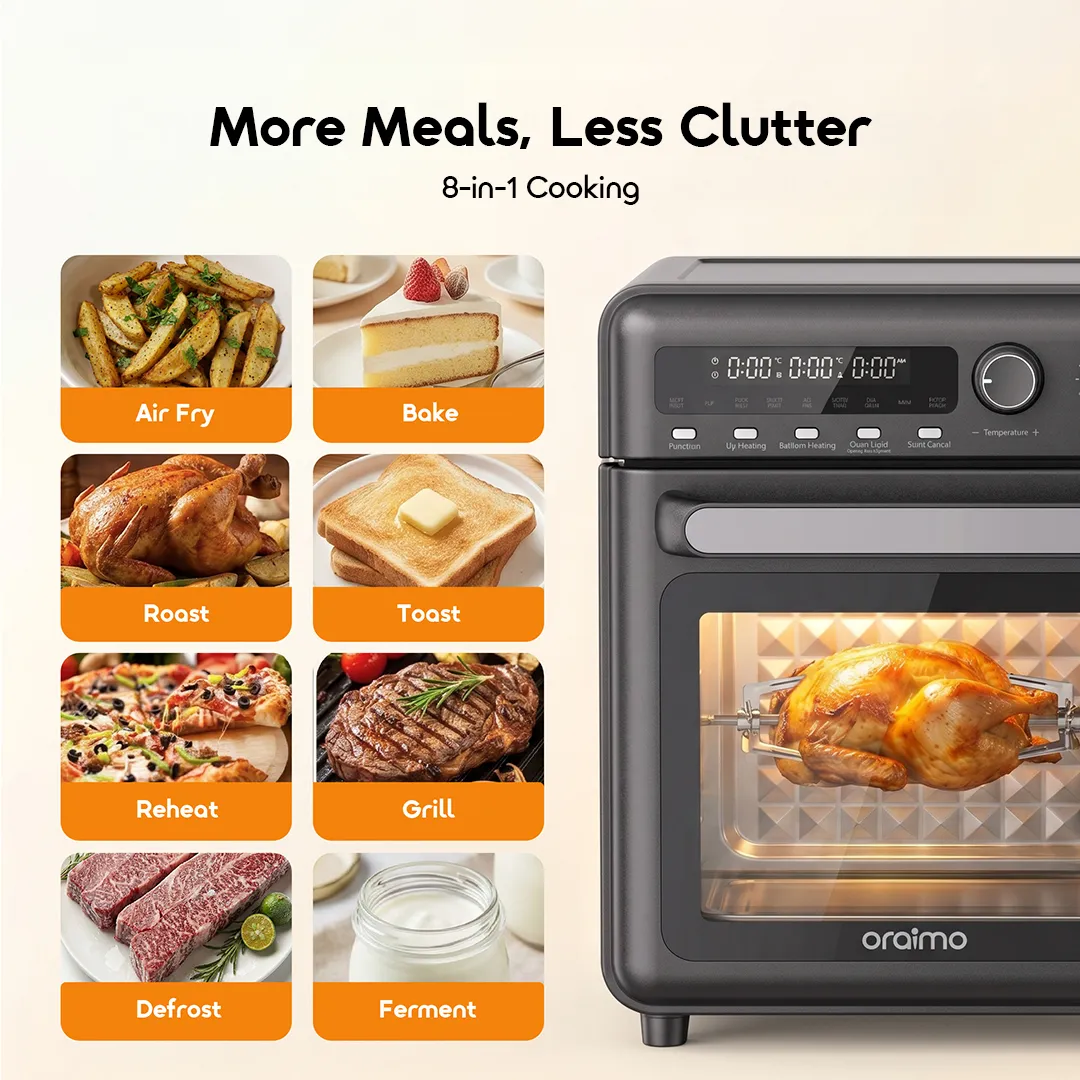 Oraimo BakeAir Pro 8 in 1 20L 230°C Large Capacity Air Oven 4