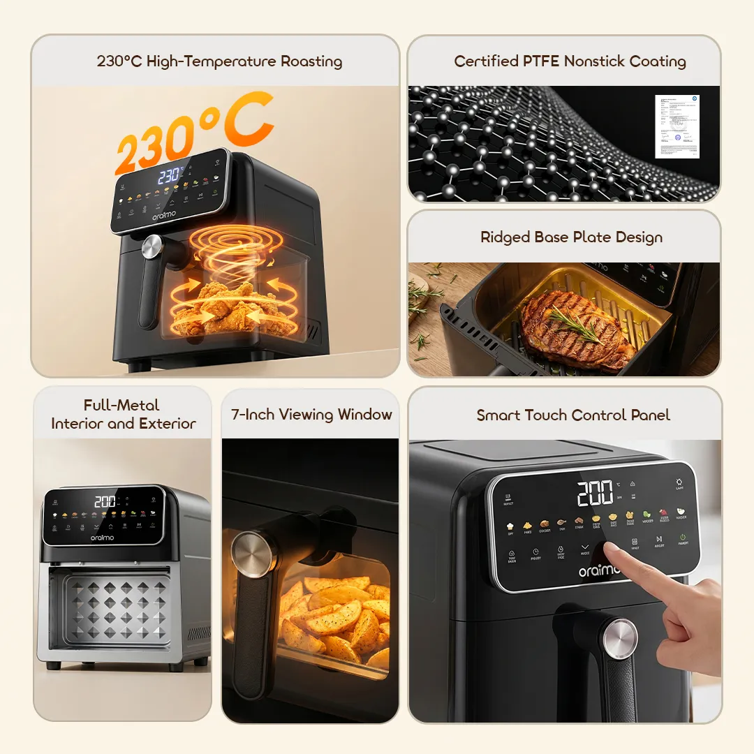 Oraimo NutriFry S1 6L 1500W 230°C High Temp Air Fryer 5