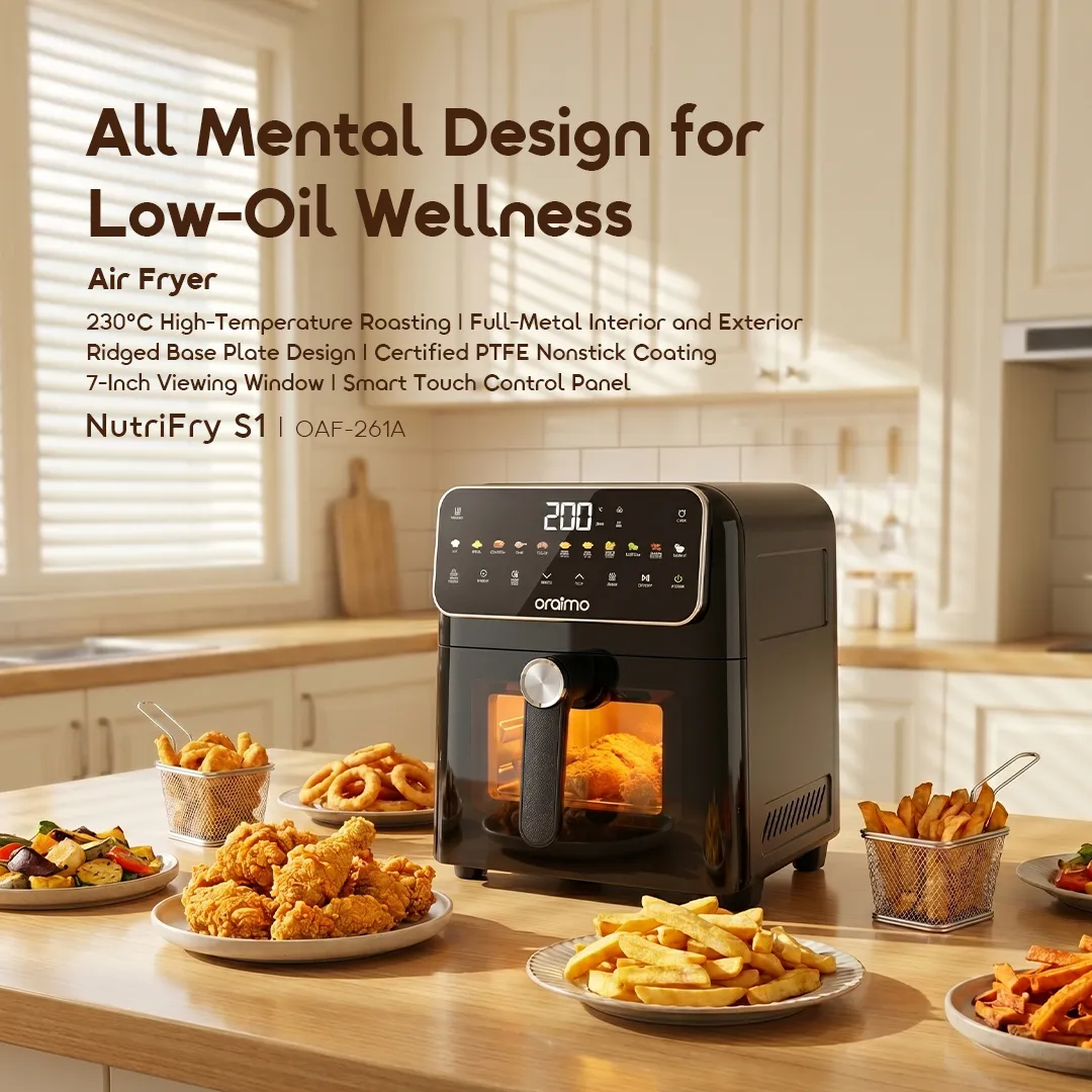 Oraimo NutriFry S1 6L 1500W 230°C High Temp Air Fryer 6