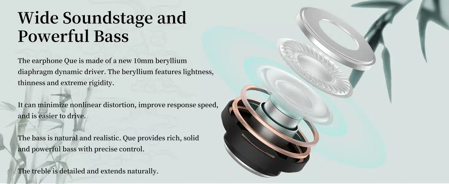 SIVGA Que Beryllium Plated Dynamic Driver IEM Earphone 2
