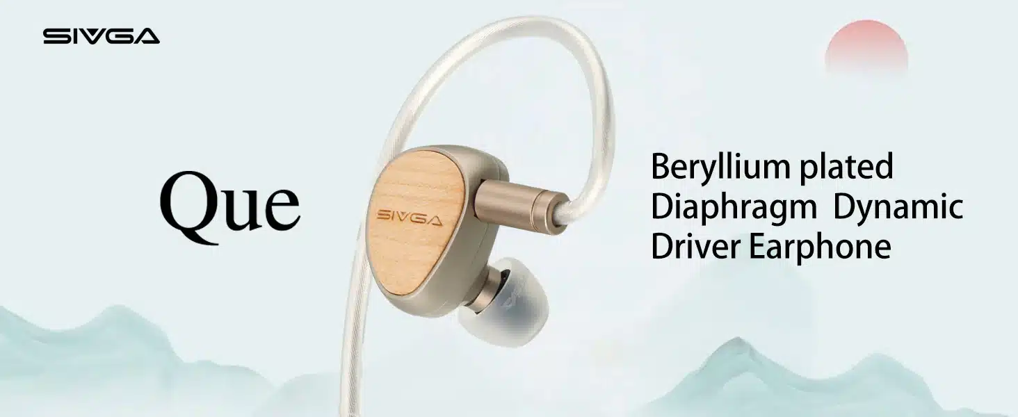 SIVGA Que Beryllium Plated Dynamic Driver IEM Earphone 5