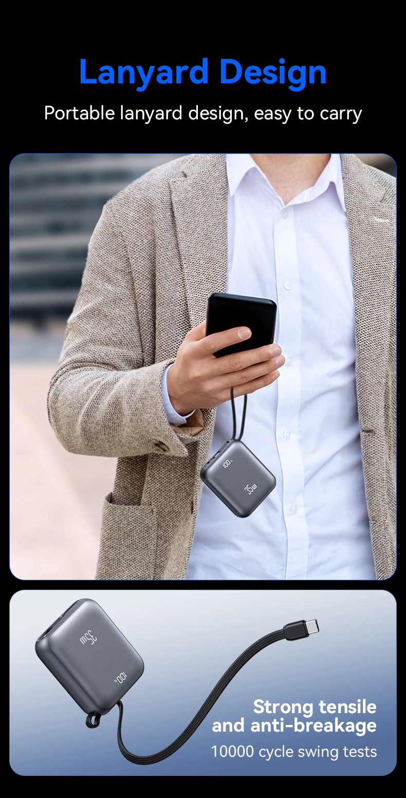 USAMS CD261 PB86 35W PD 10000mAh Power Bank 7
