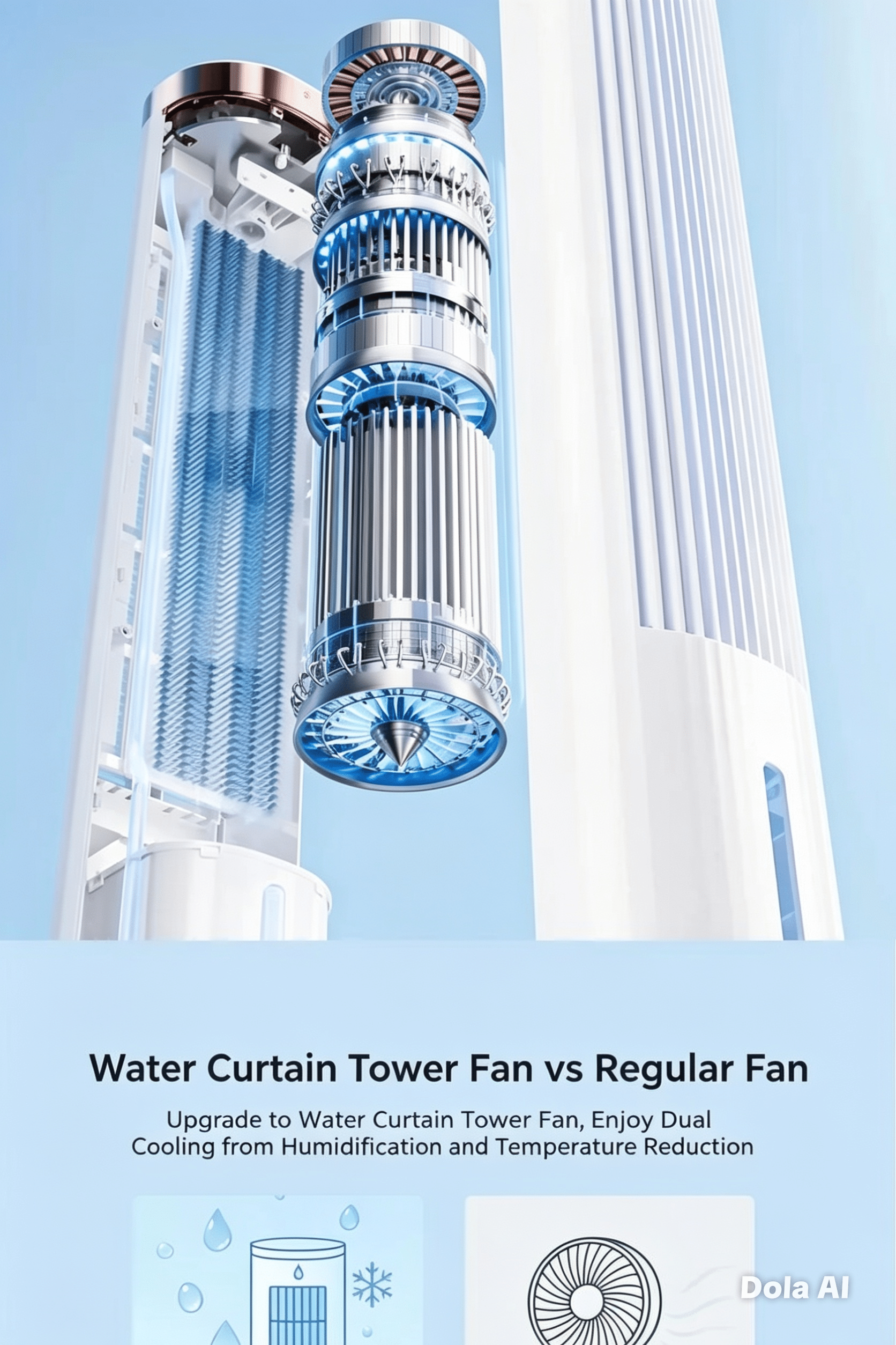 Xiaomi JIPIN Water Cooled Air Conditioning Tower Fan JP SLTS 02 3