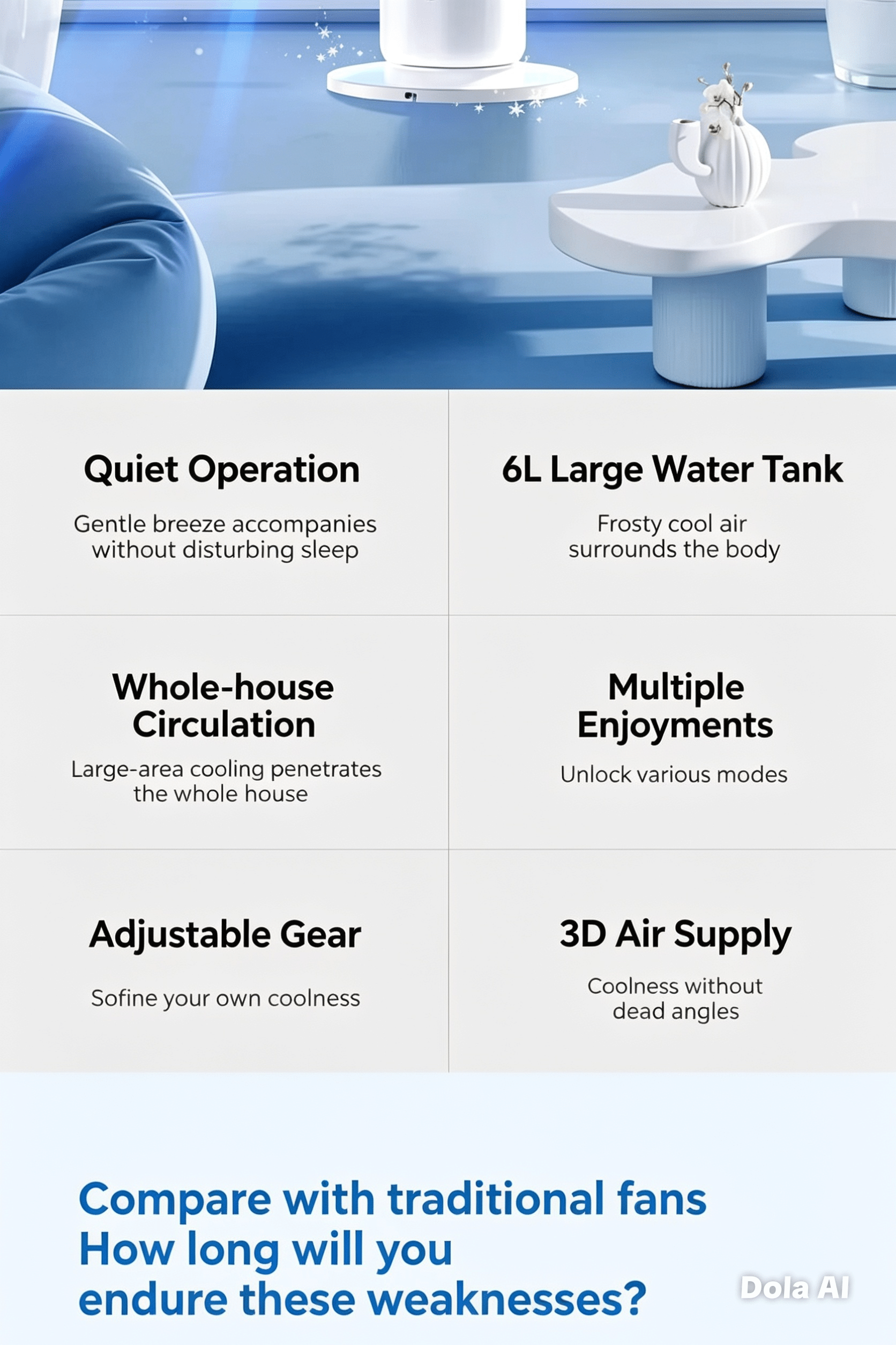 Xiaomi JIPIN Water Cooled Air Conditioning Tower Fan JP SLTS 02 4