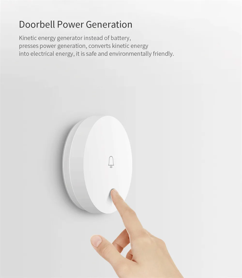Xiaomi Linptech G6LW WIFI Self generating Wireless Doorbell 4