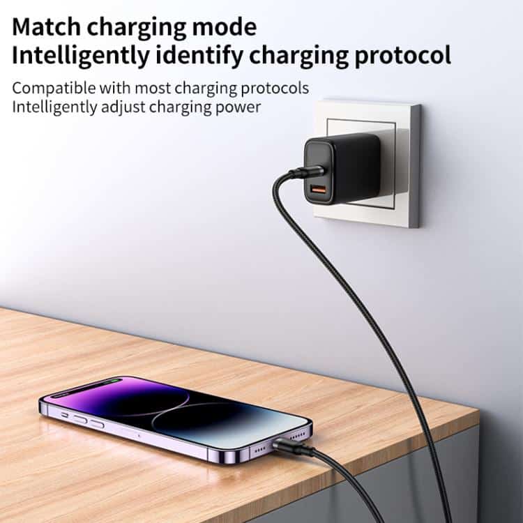 Yesido CA187 27W Type C to Lightning Cable 0 3