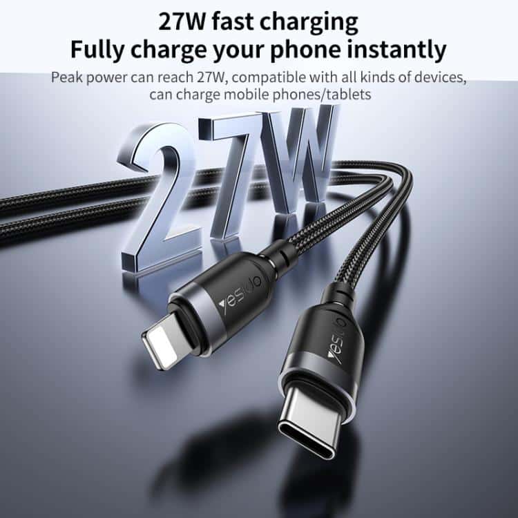 Yesido CA187 27W Type C to Lightning Cable 0 4