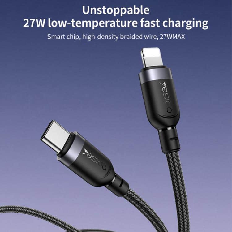 Yesido CA187 27W Type C to Lightning Cable 0 5