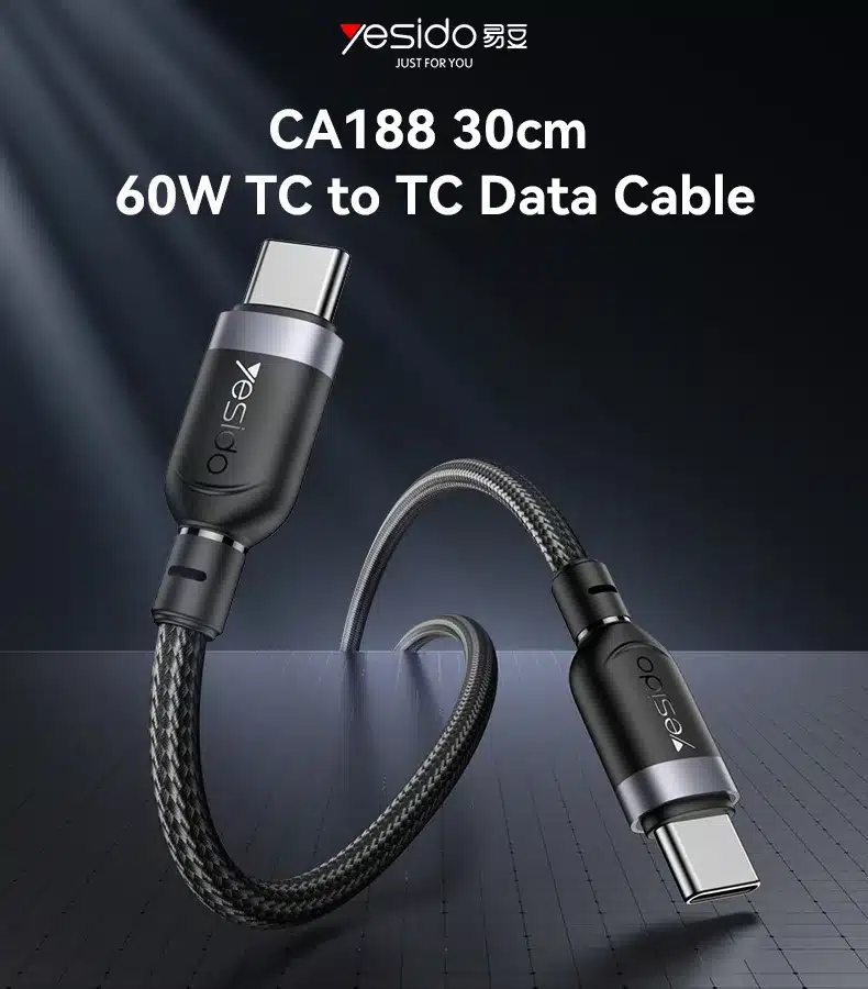 Yesido CA188 60W Dual Type C Cable 5